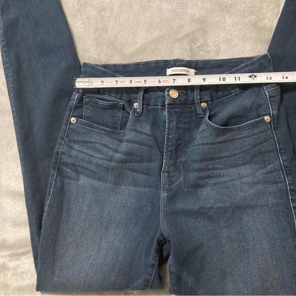Good American Women’s Good Legs Jeans 8/29 Blue Skinny Jeans High Waist Stretch - Picture 10 of 16